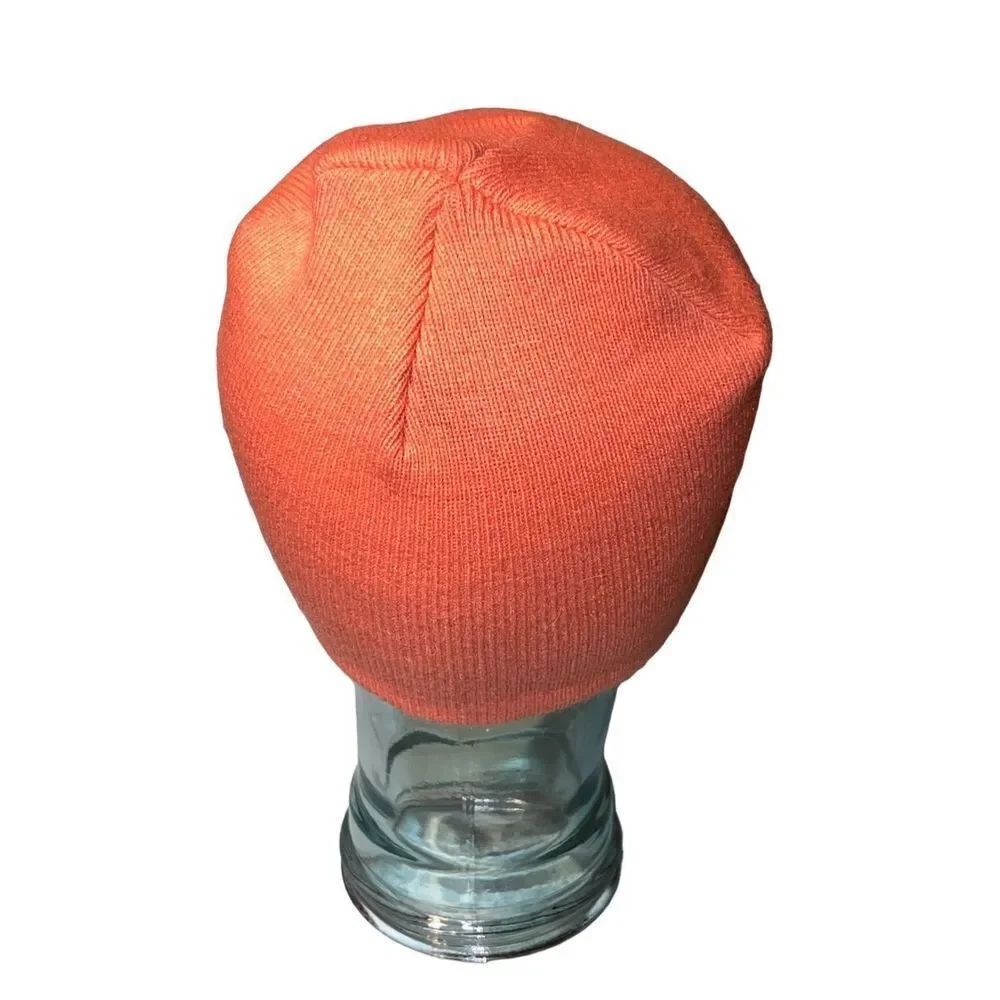 Youth Pinkish Texas Longhorn Basic Knit Bullhorn Beanie Hat Girls Winter Hat